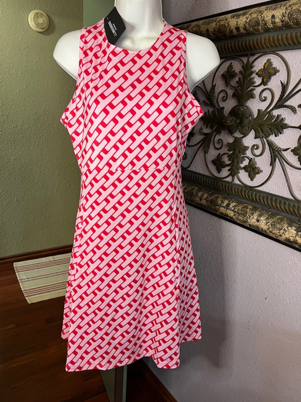 NWT J. Lindeberg Cora Print Sleeveless  Mini Golf/Athletic Dress Sz S